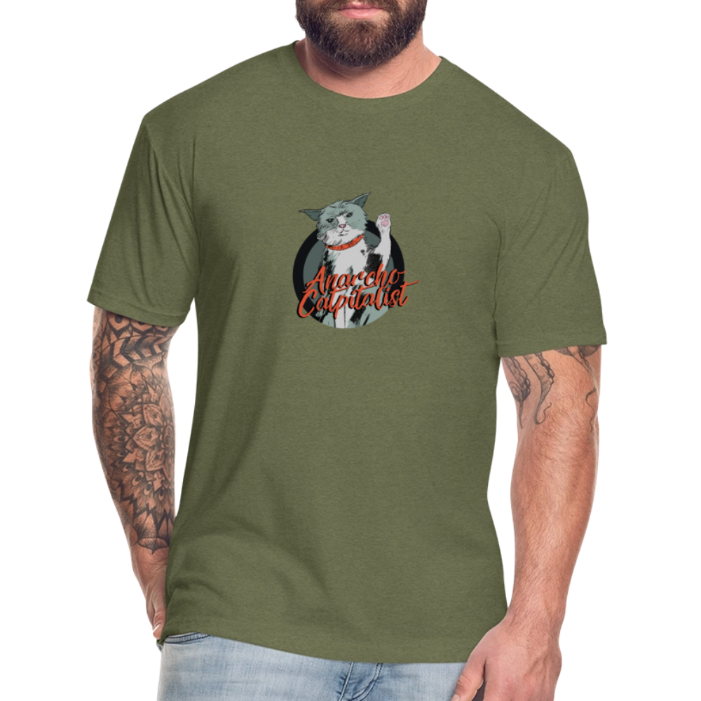 Anarcho-Catpitalist | Men's Tee - heather military green