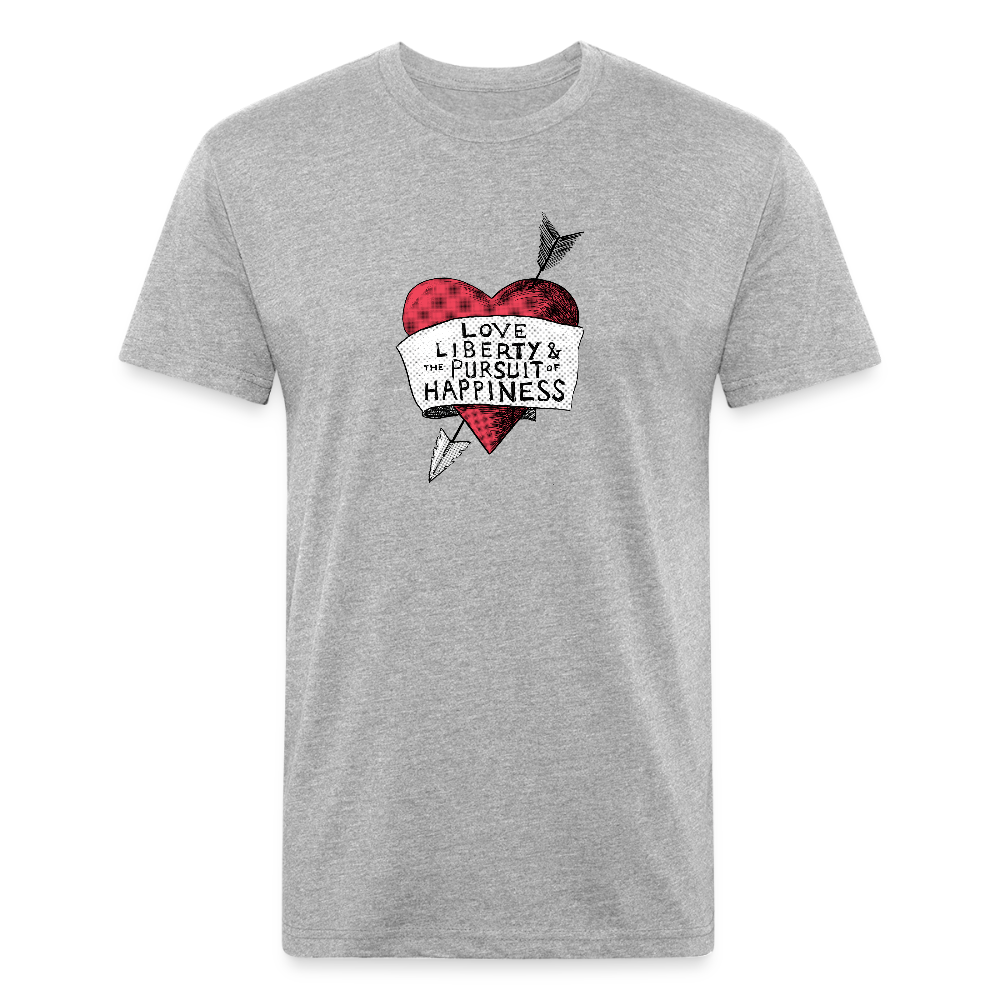 Love, Liberty | Men's Tee - heather gray