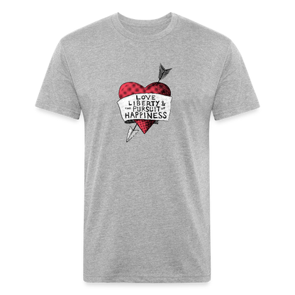 Love, Liberty | Men's Tee - heather gray
