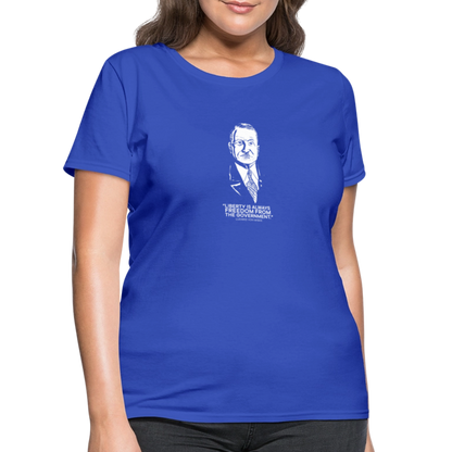 Ludwig von Mises Quote | Women's Tee - royal blue