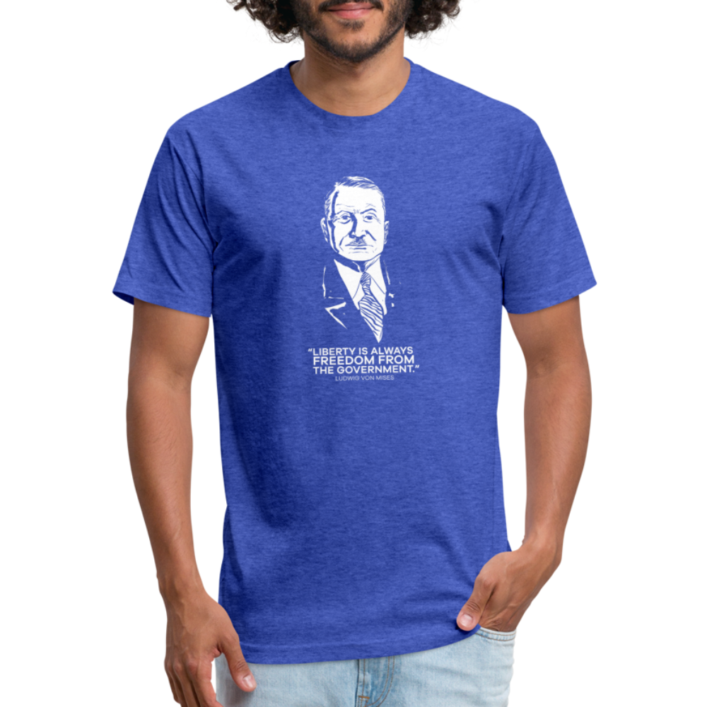 Ludwig von Mises Quote | Men's Tee - heather royal