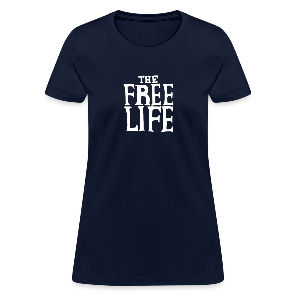 The Free Life | Women's Tee - navy