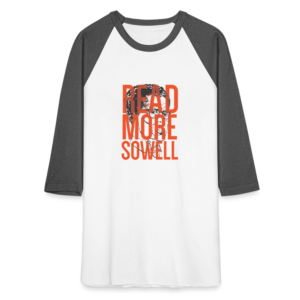 Read More Sowell | Baseball Tee - white/charcoal