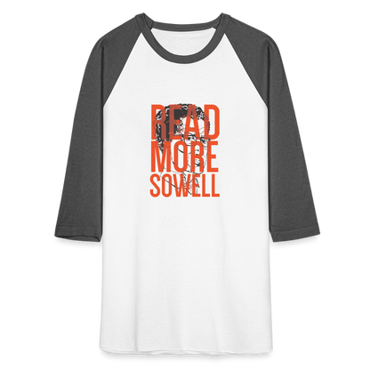 Read More Sowell | Baseball Tee - white/charcoal