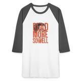 Read More Sowell | Baseball Tee - white/charcoal