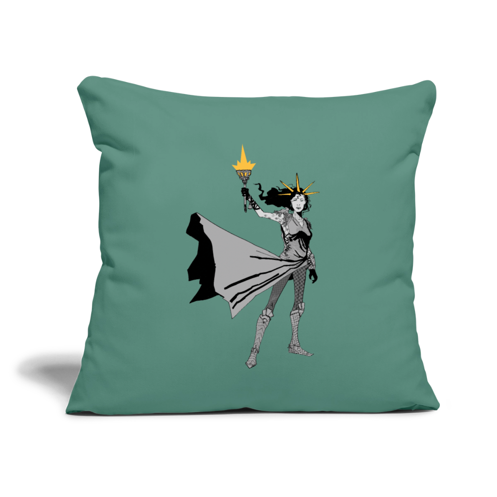 Liberty Hero | Throw Pillow Cover - cypress green