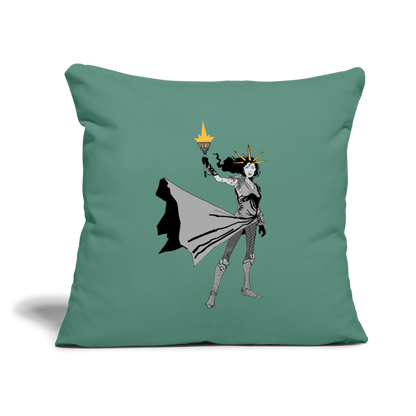 Liberty Hero | Throw Pillow Cover - cypress green