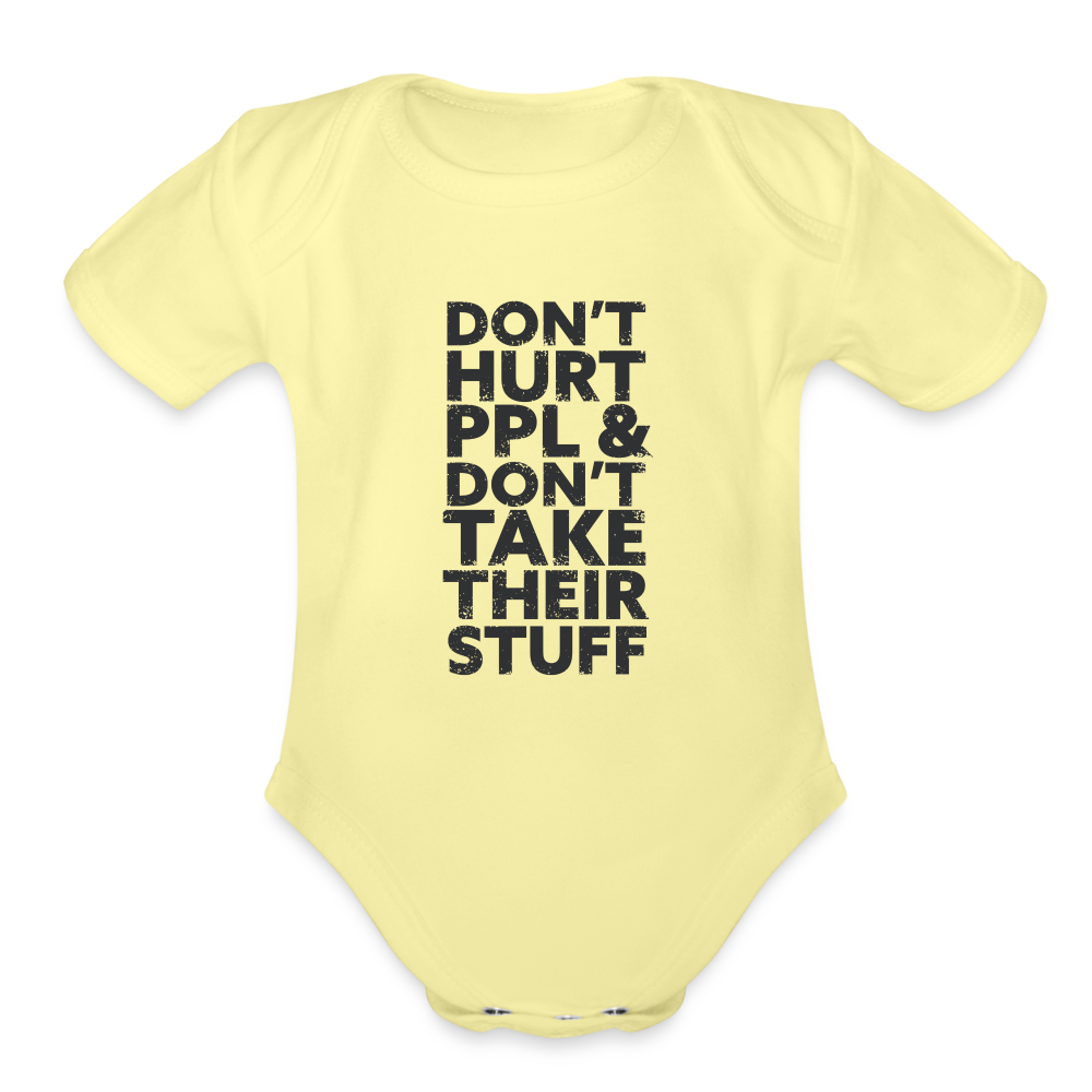 Don't Hurt People | Baby Onesie - washed yellow