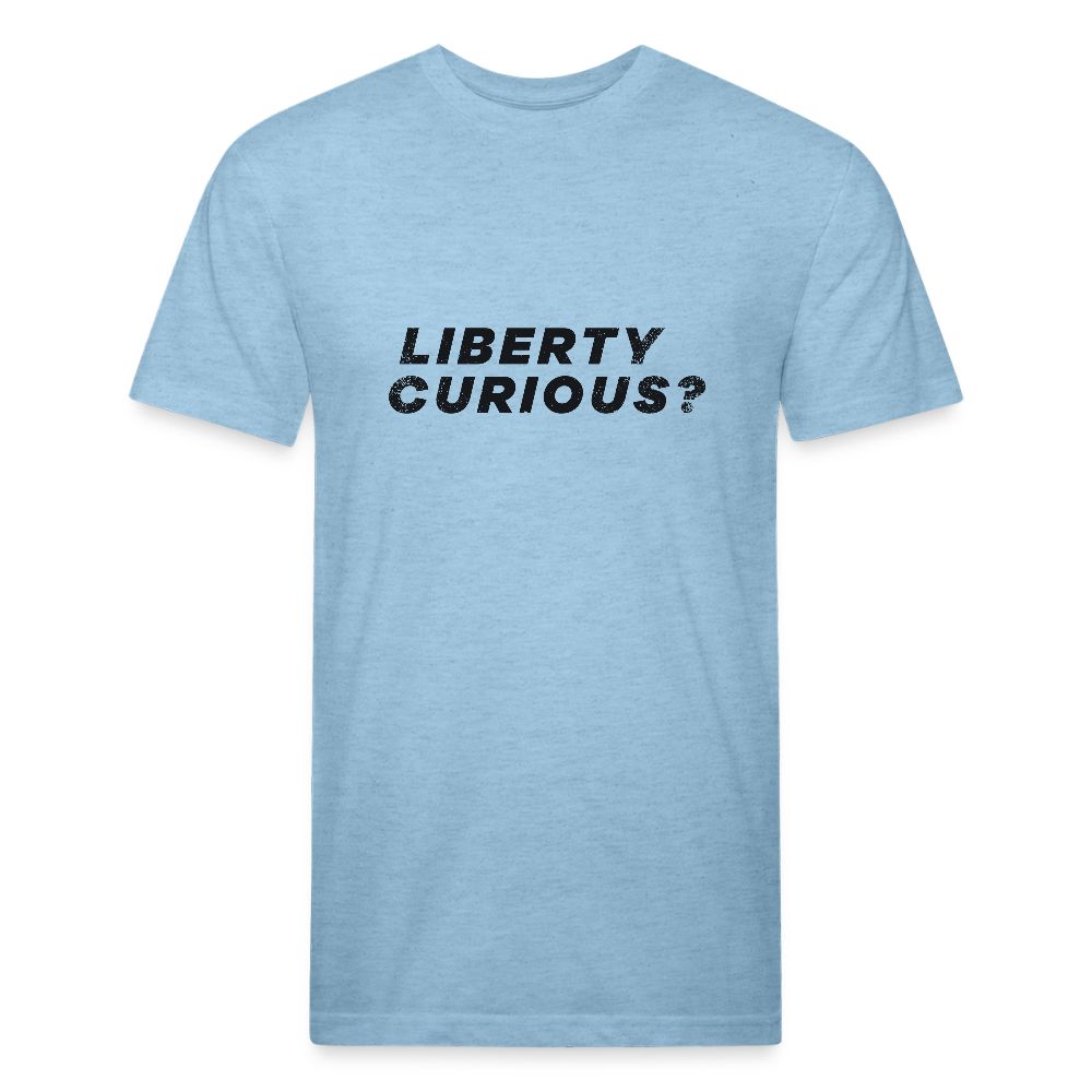 Liberty Curious? | Men's Tee - heather blue