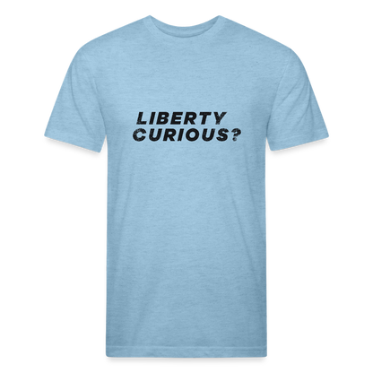 Liberty Curious? | Men's Tee - heather blue