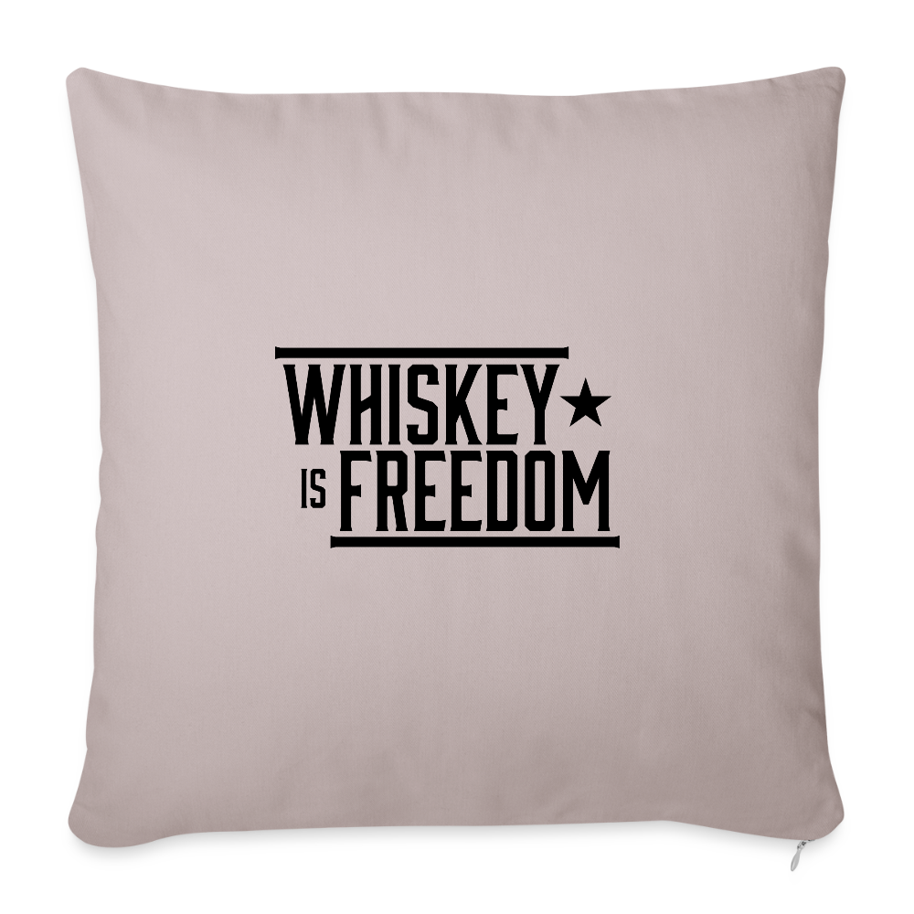 Whiskey is Freedom | Throw Pillow Cover - light taupe