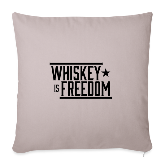 Whiskey is Freedom | Throw Pillow Cover - light taupe