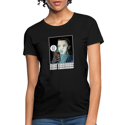 Fight Censorship | Women's Tee - black