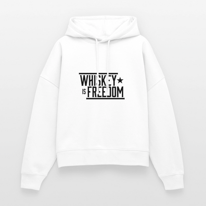 Whiskey is Freedom | Women's Hoodie - white
