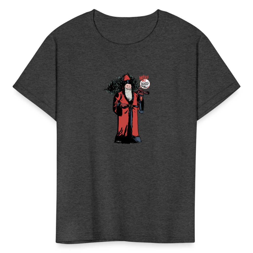 2022 Santa | Youth Tee - heather black