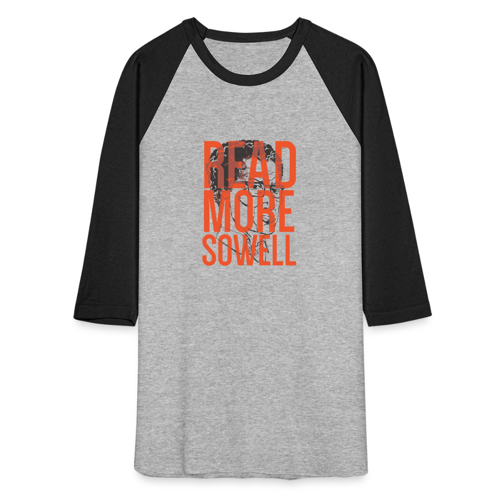 Read More Sowell | Baseball Tee - heather gray/black