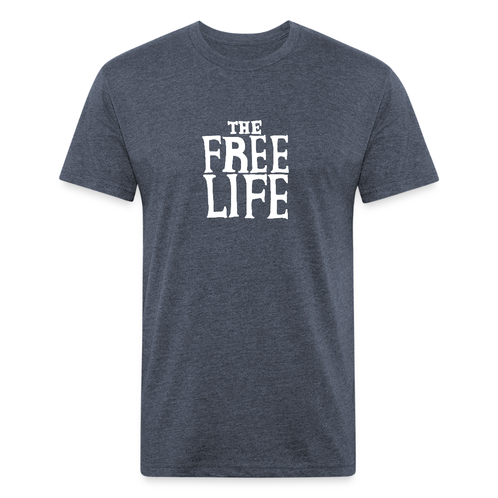 The Free Life | Men's Tee - heather navy