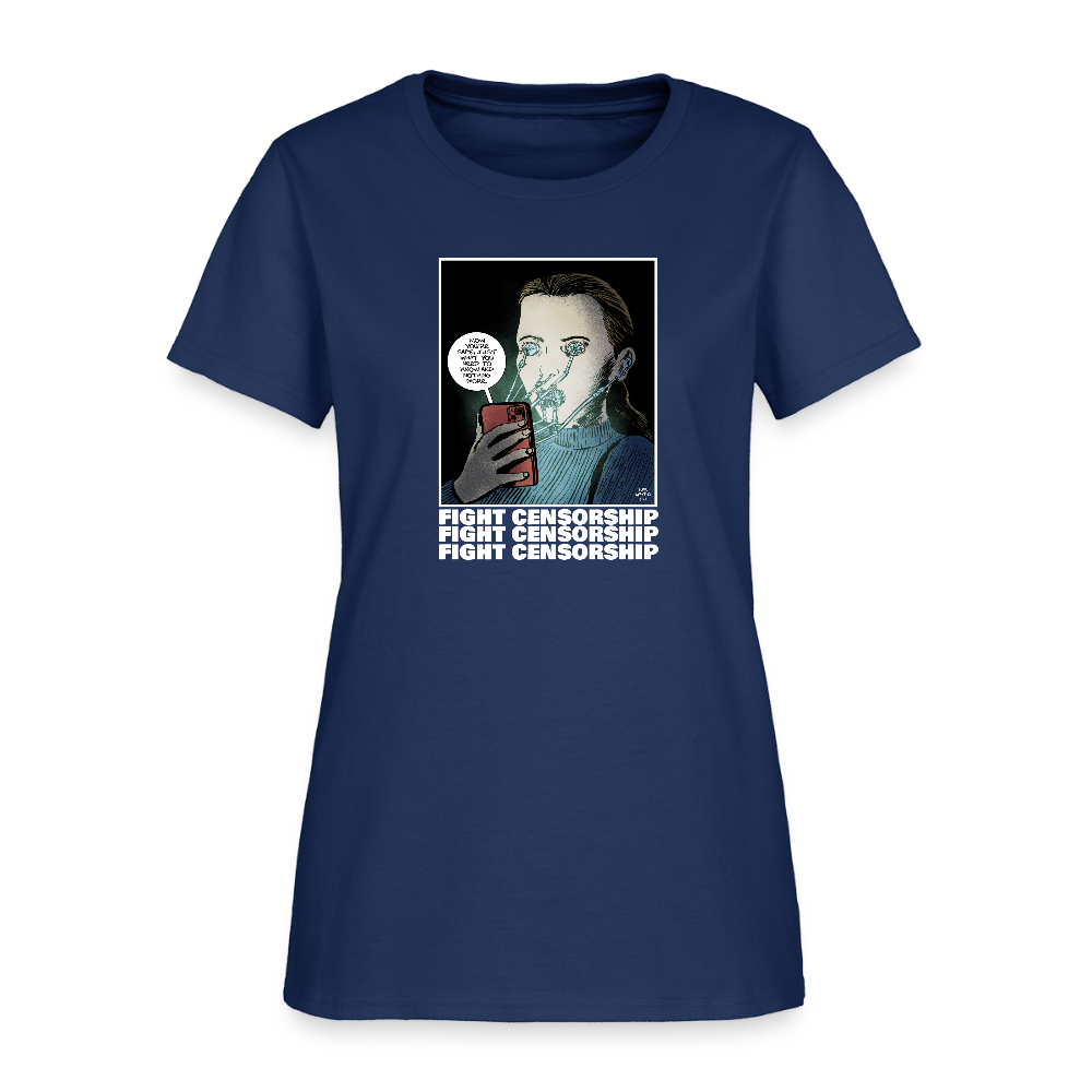 Fight Censorship | Women's Tee -  blue dusk