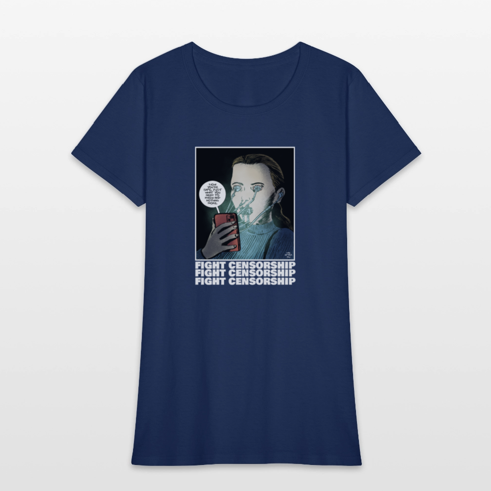 Fight Censorship | Women's Tee -  blue dusk