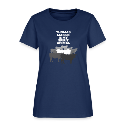 Thomas Massie Is My Spirit Animal | Women's Tee -  blue dusk