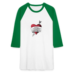 Love, Liberty | Baseball Tee - white/kelly green