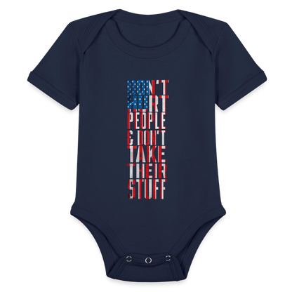 Don't Hurt People | Flag | Baby Onesie - dark navy