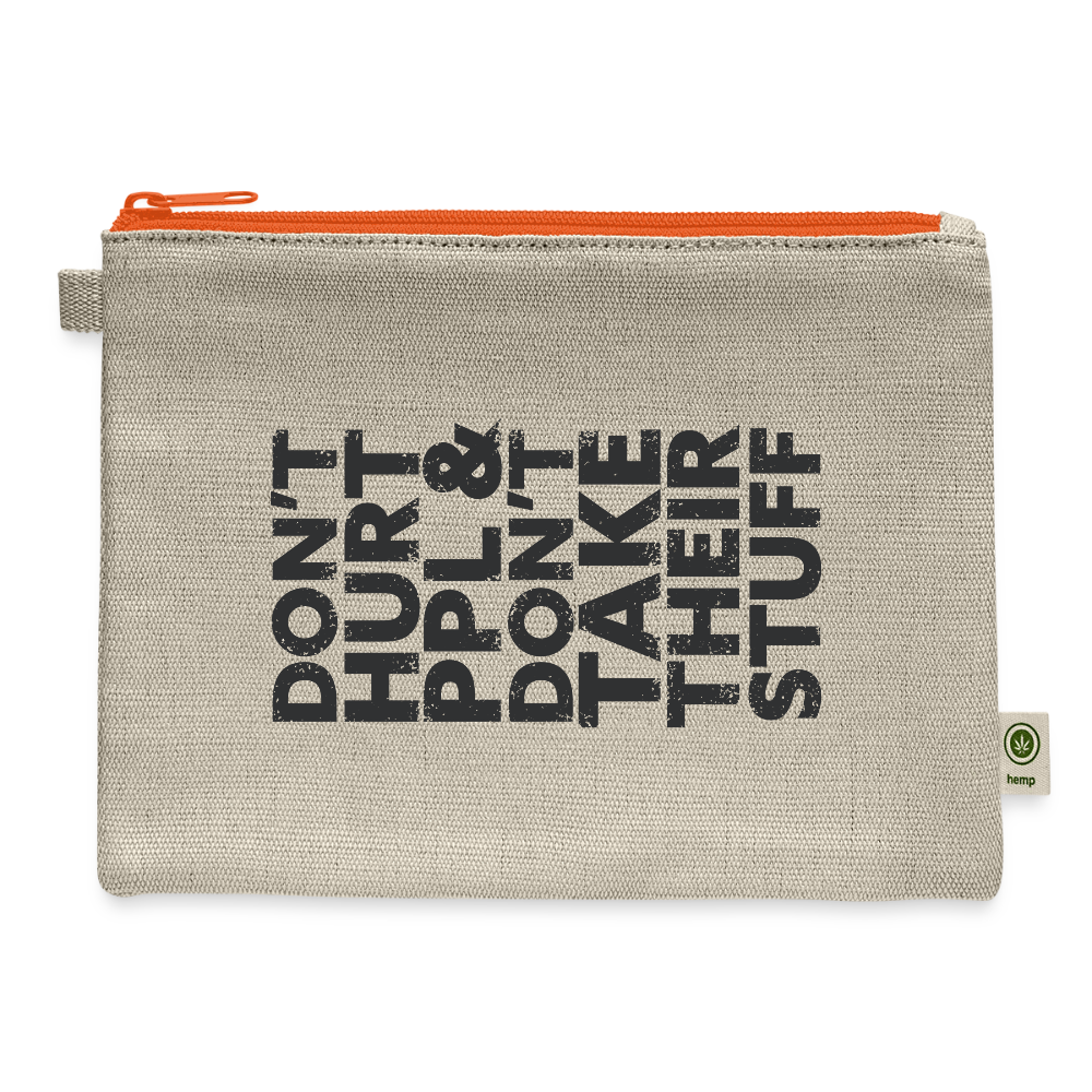 Don't Hurt People Carry Pouch - natural/orange
