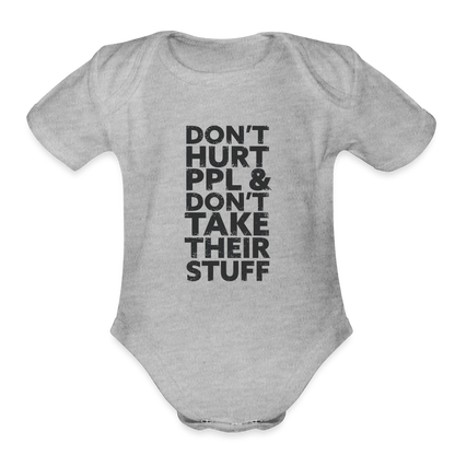 Don't Hurt People | Baby Onesie - heather grey