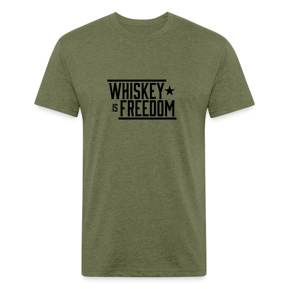 Whiskey is Freedom | Men's Tee - heather military green