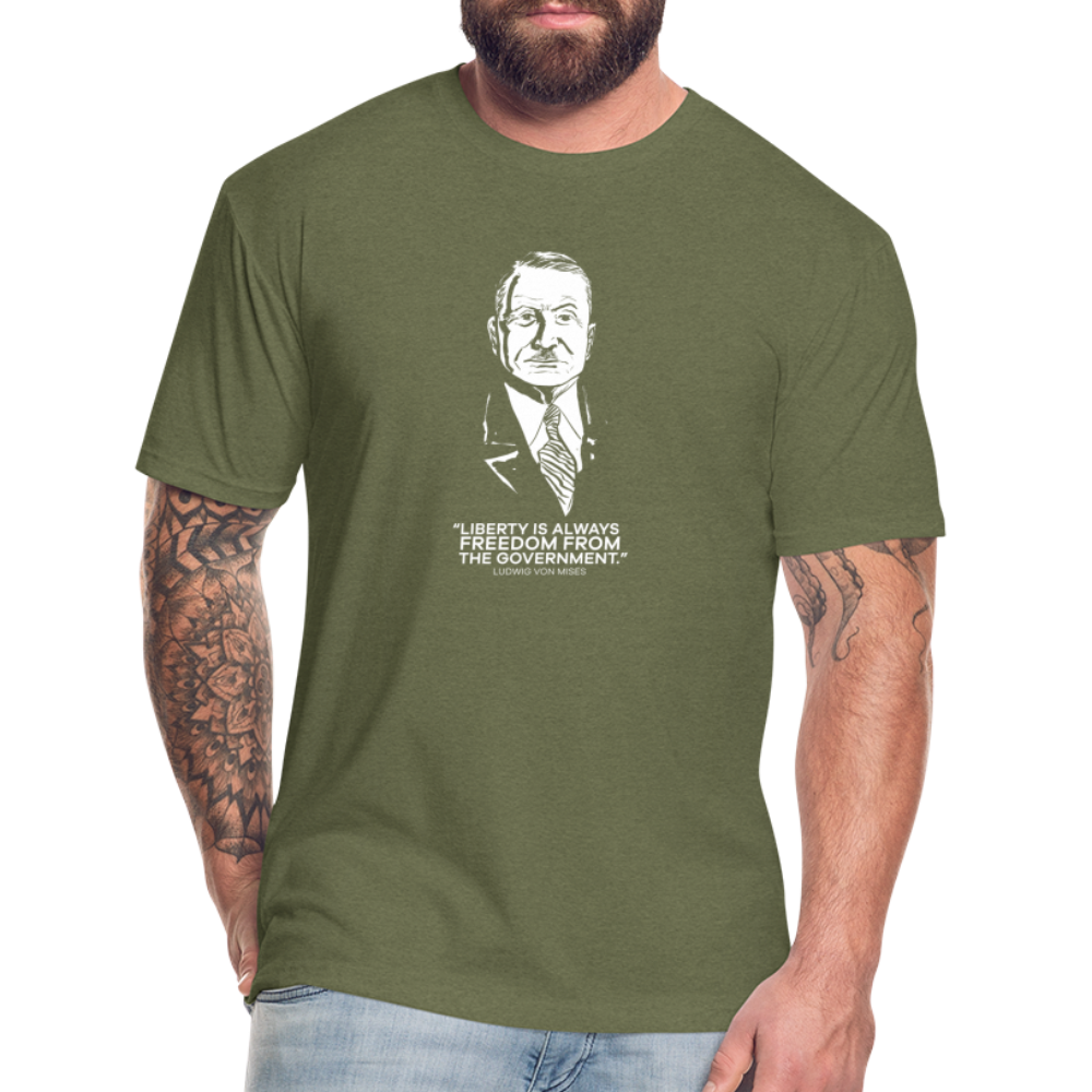 Ludwig von Mises Quote | Men's Tee - heather military green