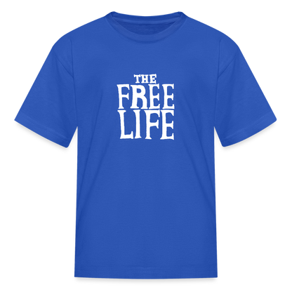 The Free Life | Youth Tee - royal blue