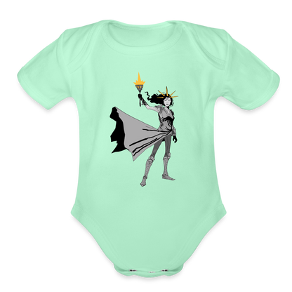 Liberty Hero | Baby Onesie - light mint