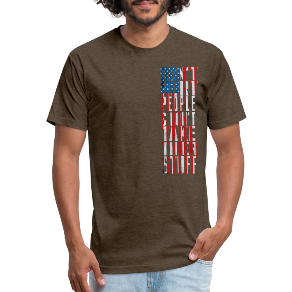 Don't Hurt People | Flag | Men's Tee - heather espresso