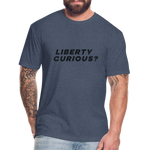 Liberty Curious? | Men's Tee - heather navy