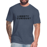 Liberty Curious? | Men's Tee - heather navy