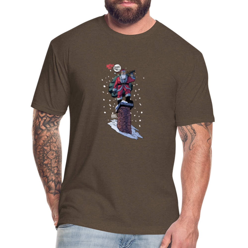 2024 Santa | Men's Tee - heather espresso