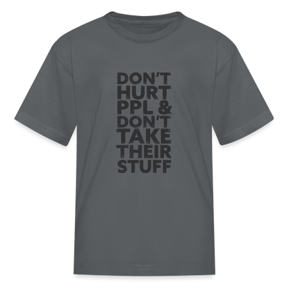 Don't Hurt People | Youth Tee - charcoal