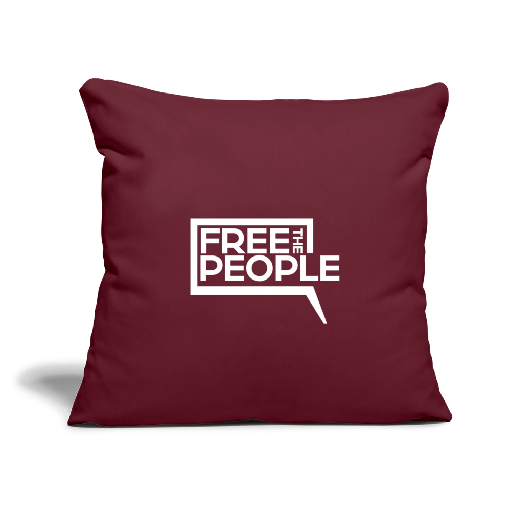 Free the People | Throw Pillow Cover - burgundy