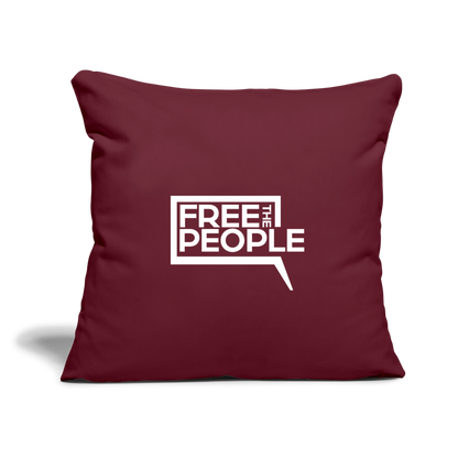 Free the People | Throw Pillow Cover - burgundy