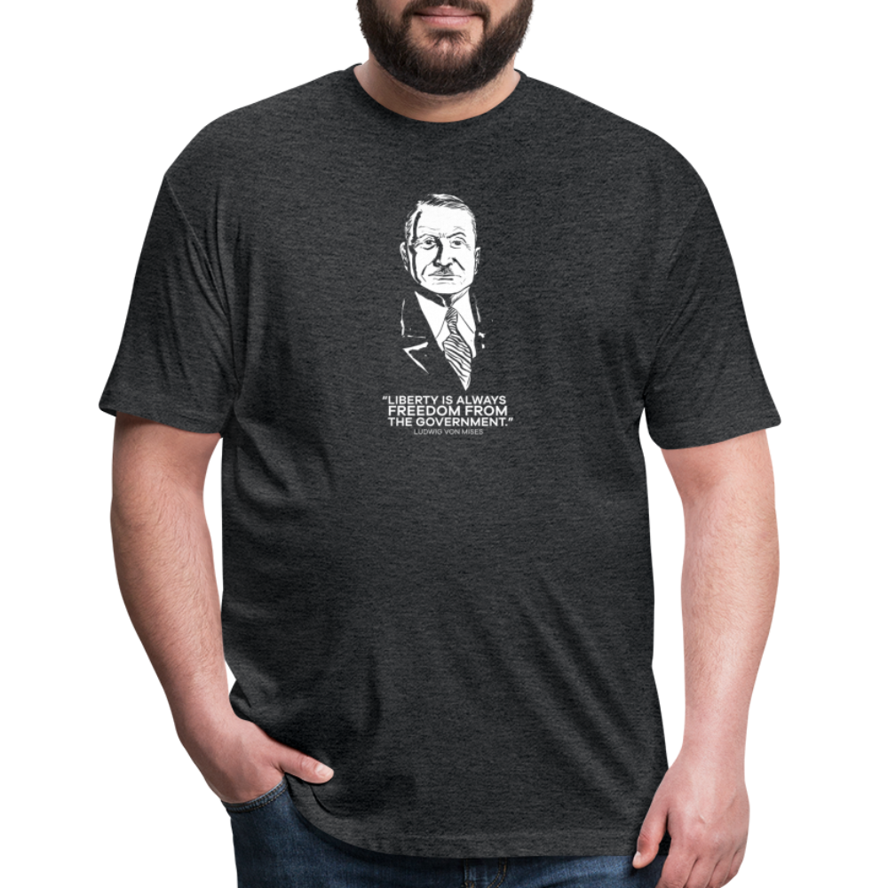 Ludwig von Mises Quote | Men's Tee - heather black