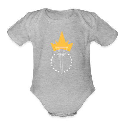 Freedom Torch | Baby Onesie - heather grey