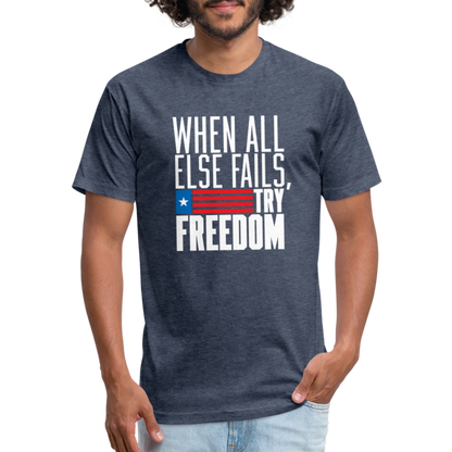 Try Freedom | Men's Tee - heather navy