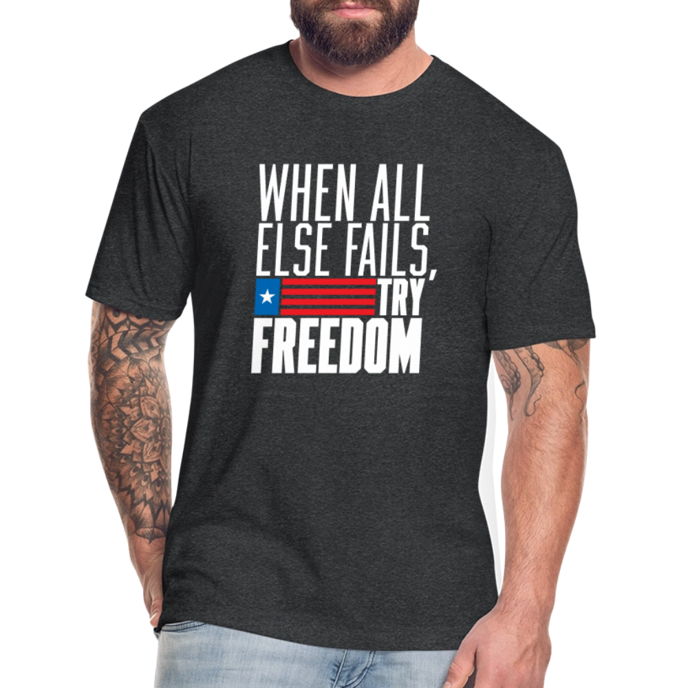 Try Freedom | Men's Tee - heather black