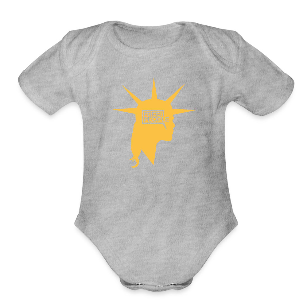 Liberty Head | Baby Onesie - heather grey