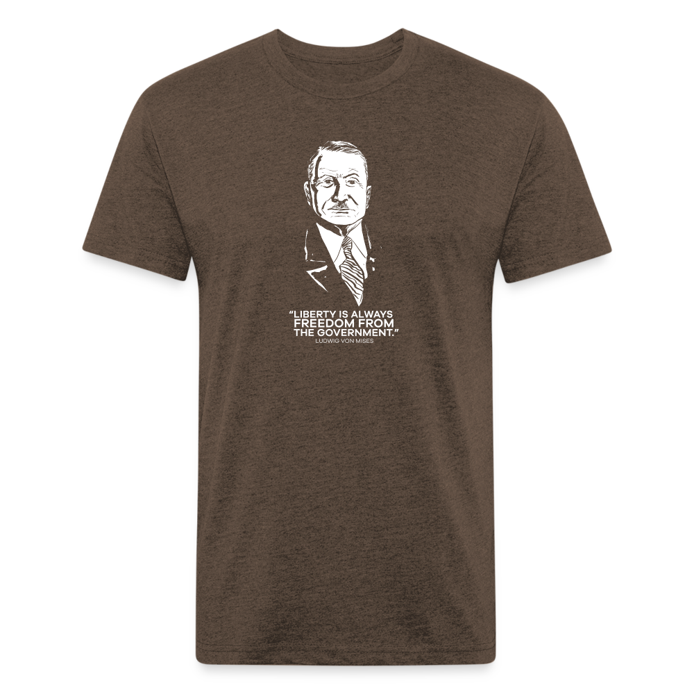 Ludwig von Mises Quote | Men's Tee - heather espresso