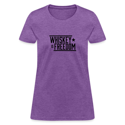 Whiskey is Freedom | Women's Tee - purple heather