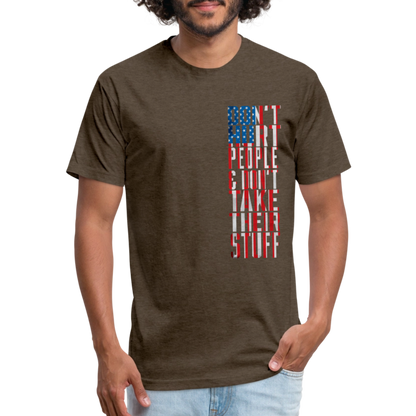 Don't Hurt People | Flag | Men's Tee - heather espresso
