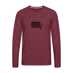 Free the People | Men's Long Sleeve Tee - heather burgundy