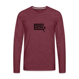 Free the People | Men's Long Sleeve Tee - heather burgundy