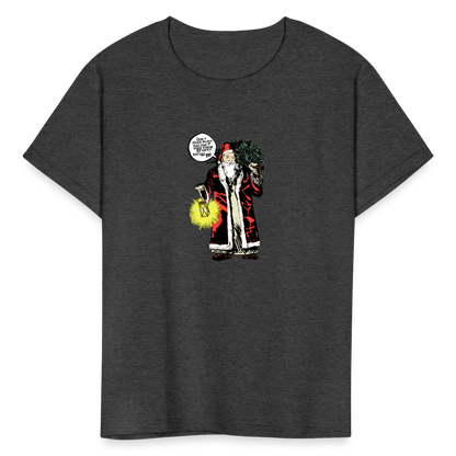 2021 Santa | Youth Tee - heather black